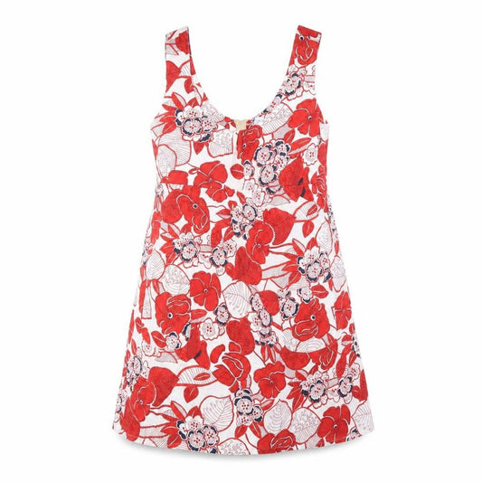 New Look Womens White Floral  A-Line  Size 12