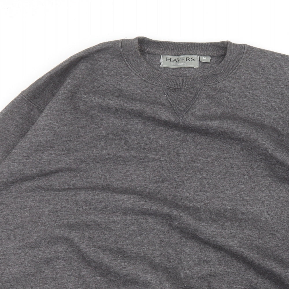 HAVERS Mens Grey   Pullover Jumper Size M