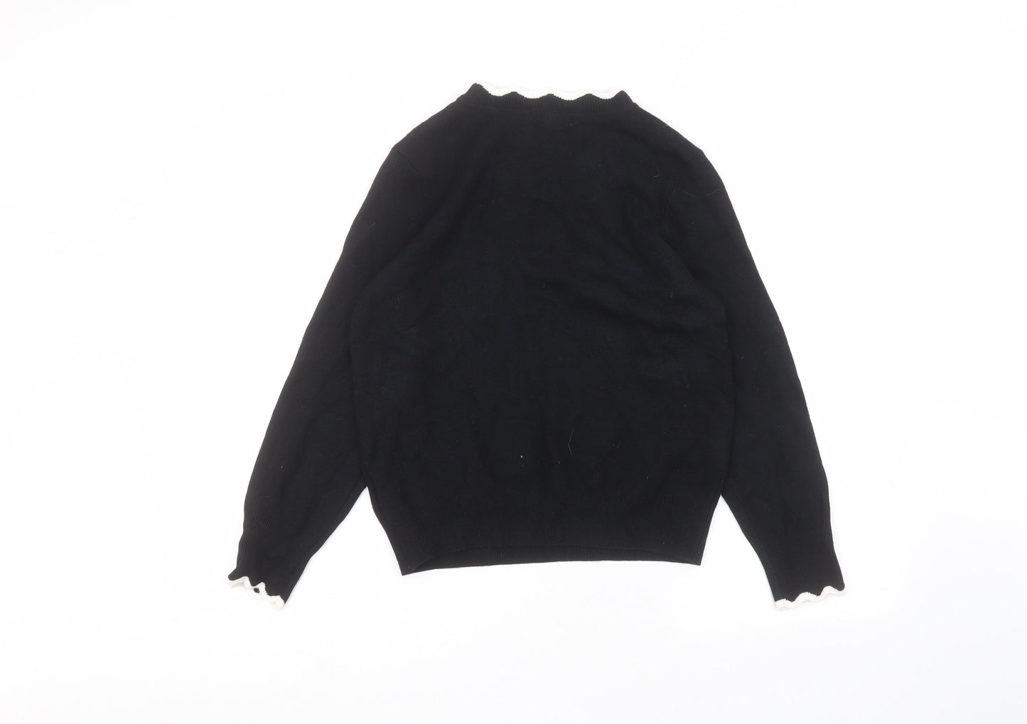 H&M Womens Black   Pullover Jumper Size S