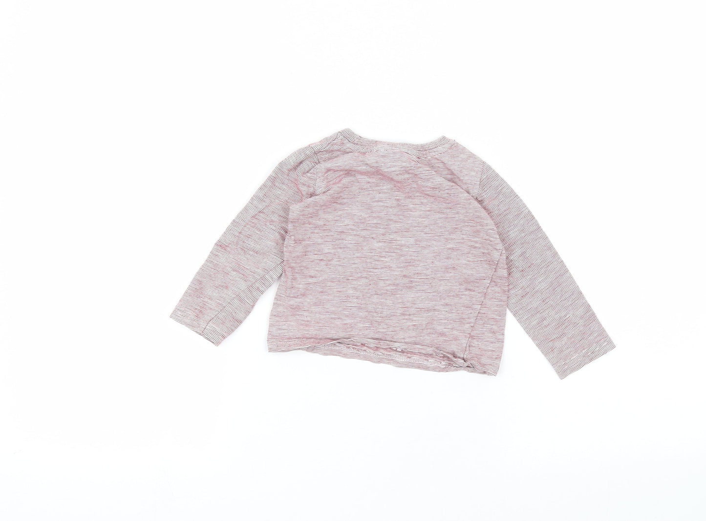 George Baby Red Striped  Basic T-Shirt Size 12-18 Months