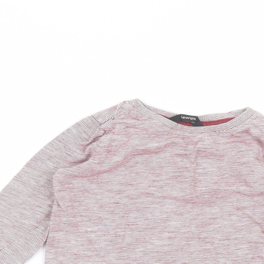 George Baby Red Striped  Basic T-Shirt Size 12-18 Months