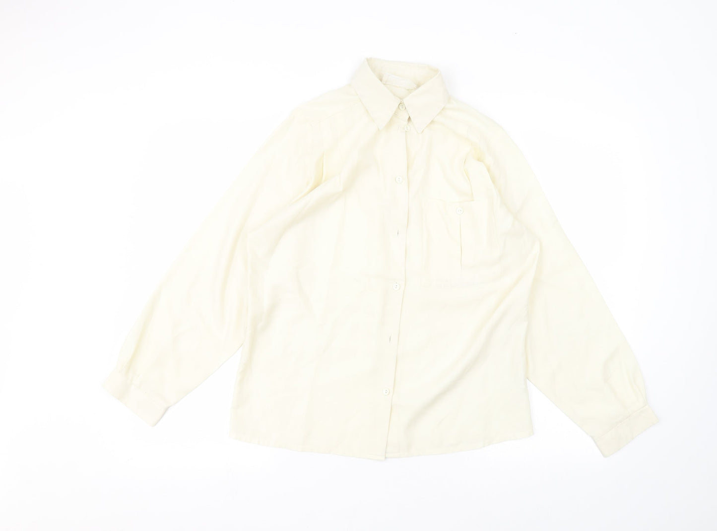Hamells Womens White   Basic Button-Up Size 10