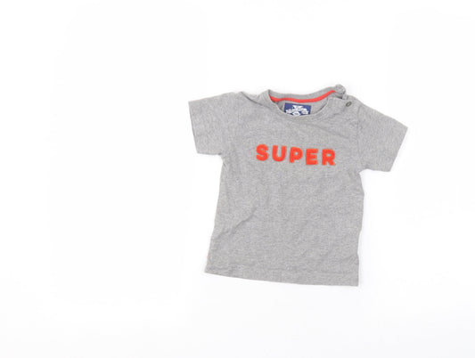 Preworn Baby Grey   Basic T-Shirt Size 18-24 Months
