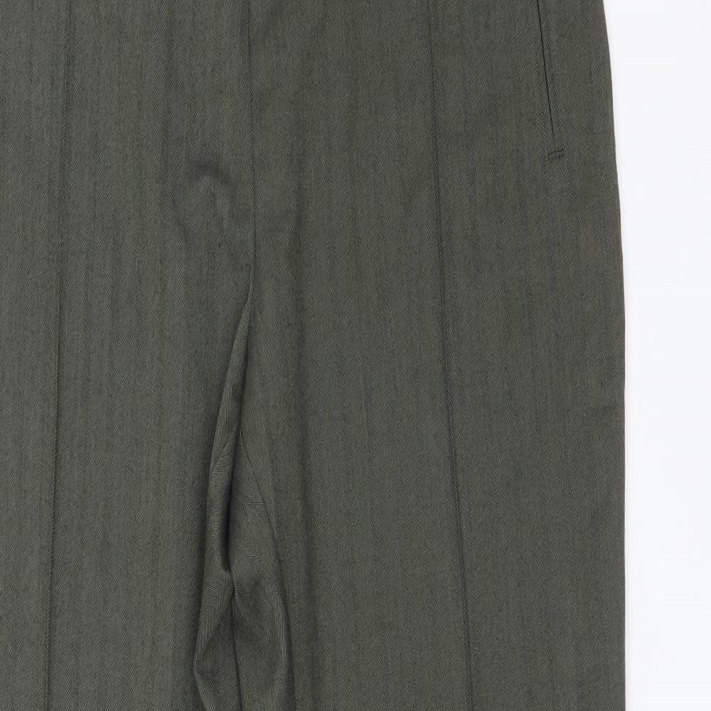 M&S Womens Green   Trousers  Size 14 L26 in