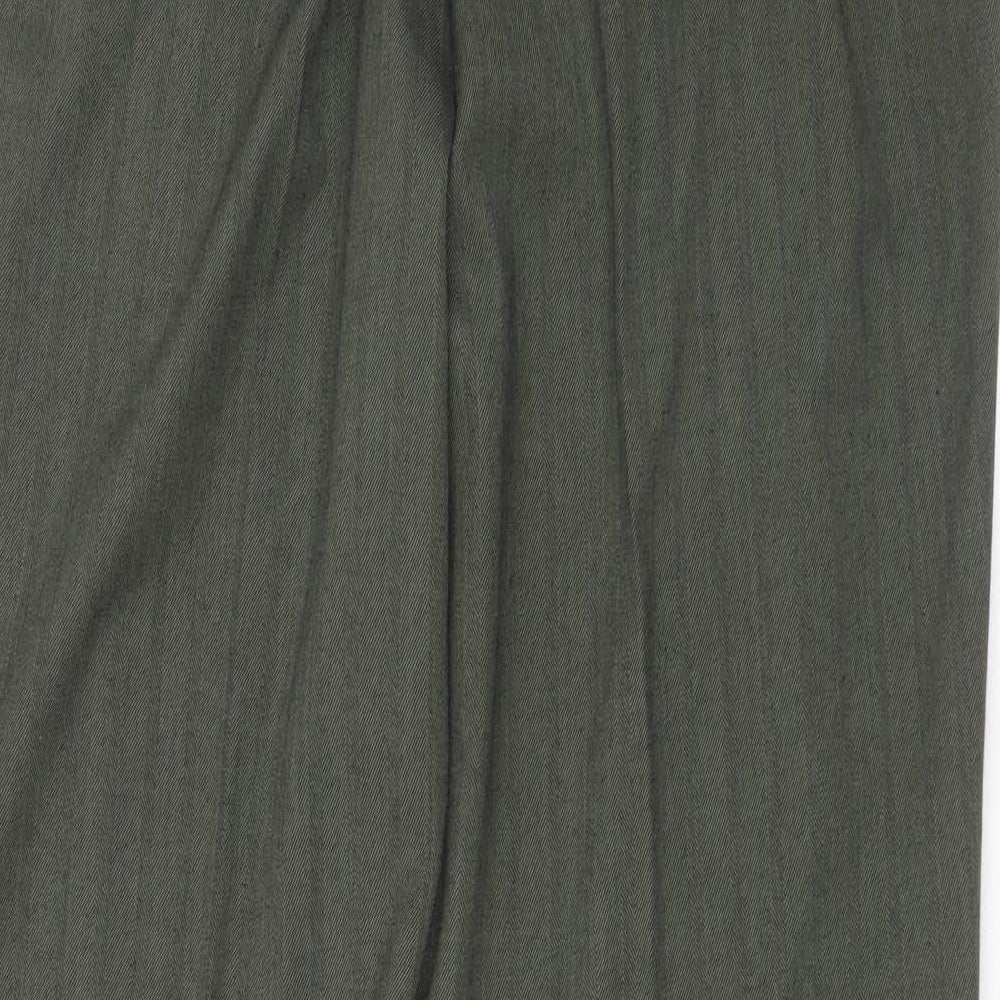 M&S Womens Green   Trousers  Size 14 L26 in