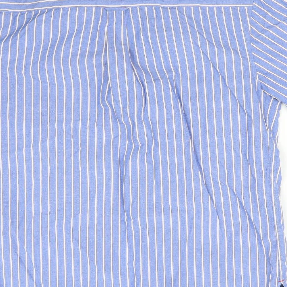 Blue Harbour Mens Blue Striped   Button-Up Size S