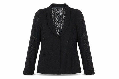 Next Womens Black Floral  Jacket Blazer Size 8