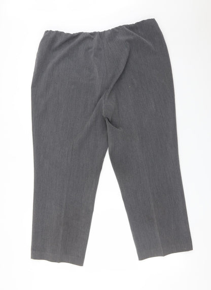 Bonmarché Womens Grey Trousers Size 18 L25 in