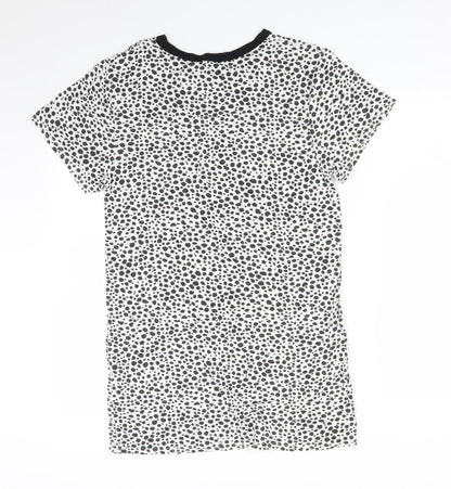 PRETTYLITTLETHING Womens Multicoloured Animal Print  Basic T-Shirt Size 8