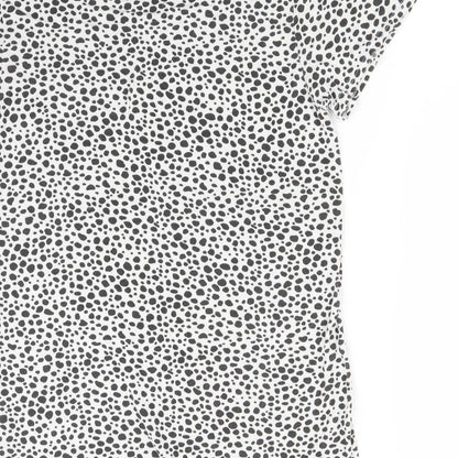 PRETTYLITTLETHING Womens Multicoloured Animal Print  Basic T-Shirt Size 8