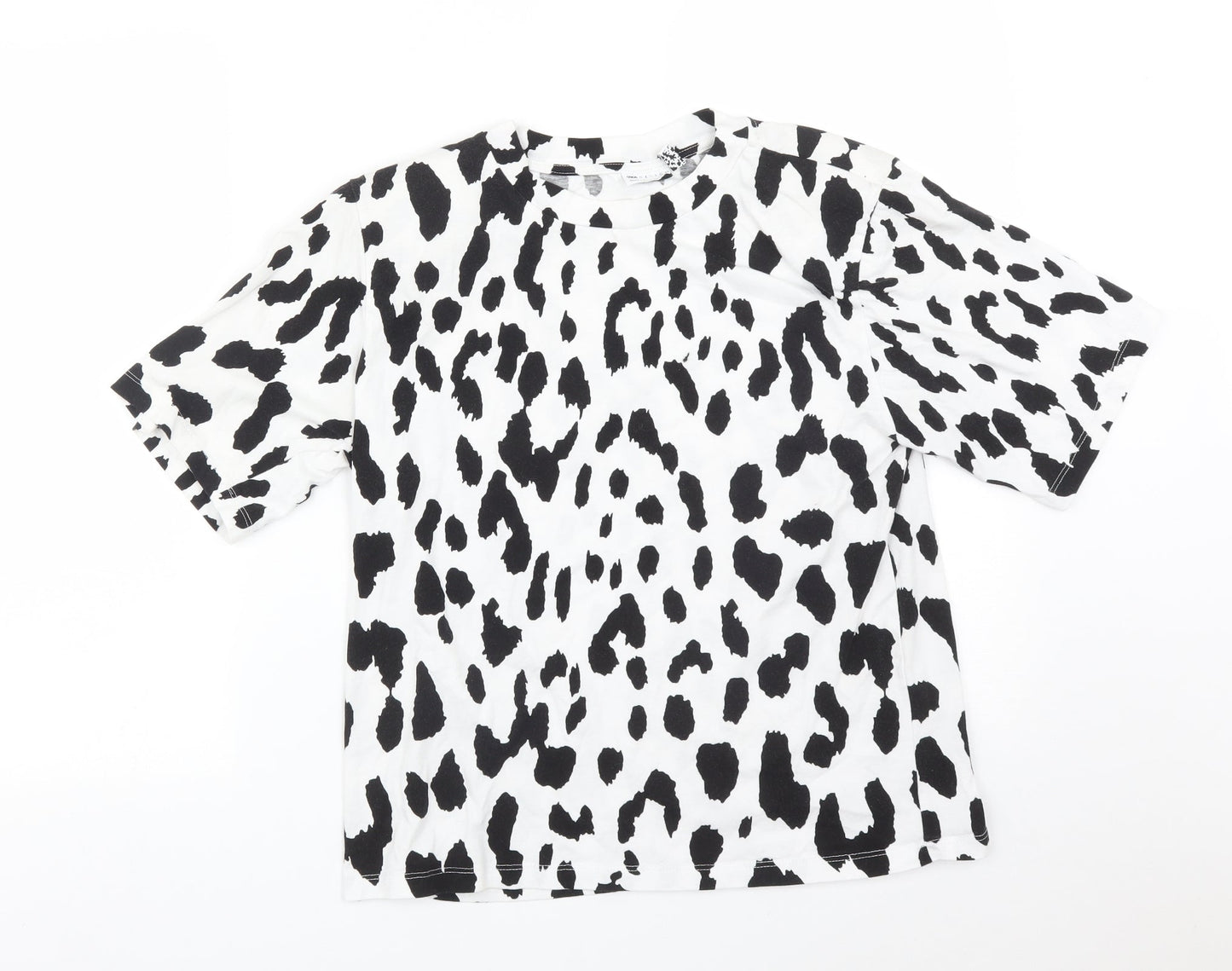 ASOS Womens Multicoloured Animal Print  Basic T-Shirt Size 8