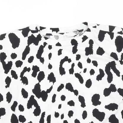 ASOS Womens Multicoloured Animal Print  Basic T-Shirt Size 8
