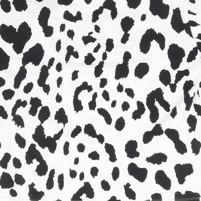 ASOS Womens Multicoloured Animal Print  Basic T-Shirt Size 8
