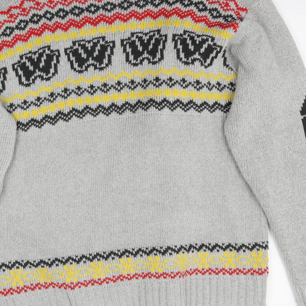 Preworn Womens Grey  Knit Cardigan Jumper Size XL
