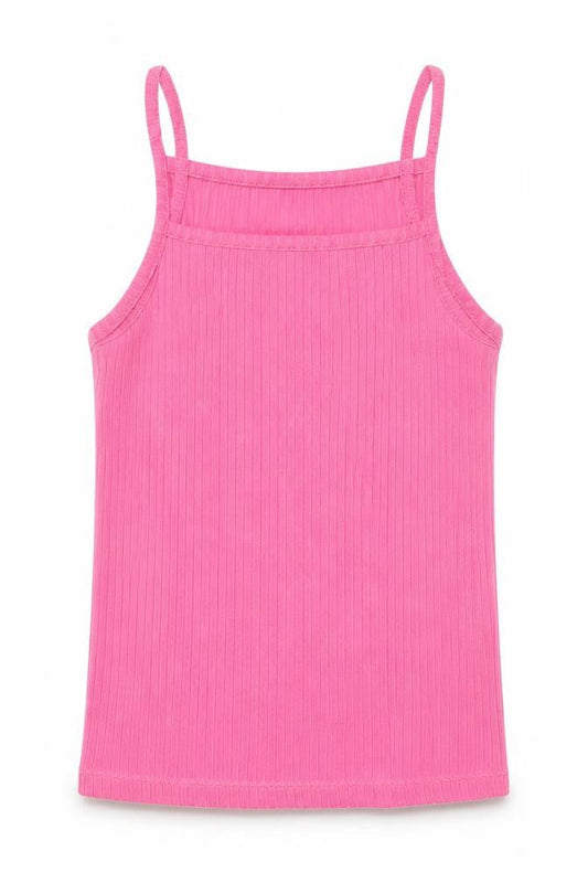 F&F Girls Pink   Basic Tank Size 8-9 Years