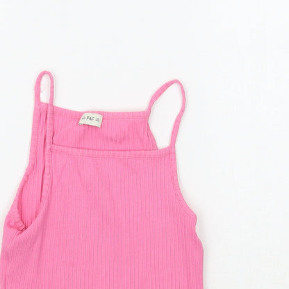 F&F Girls Pink   Basic Tank Size 8-9 Years