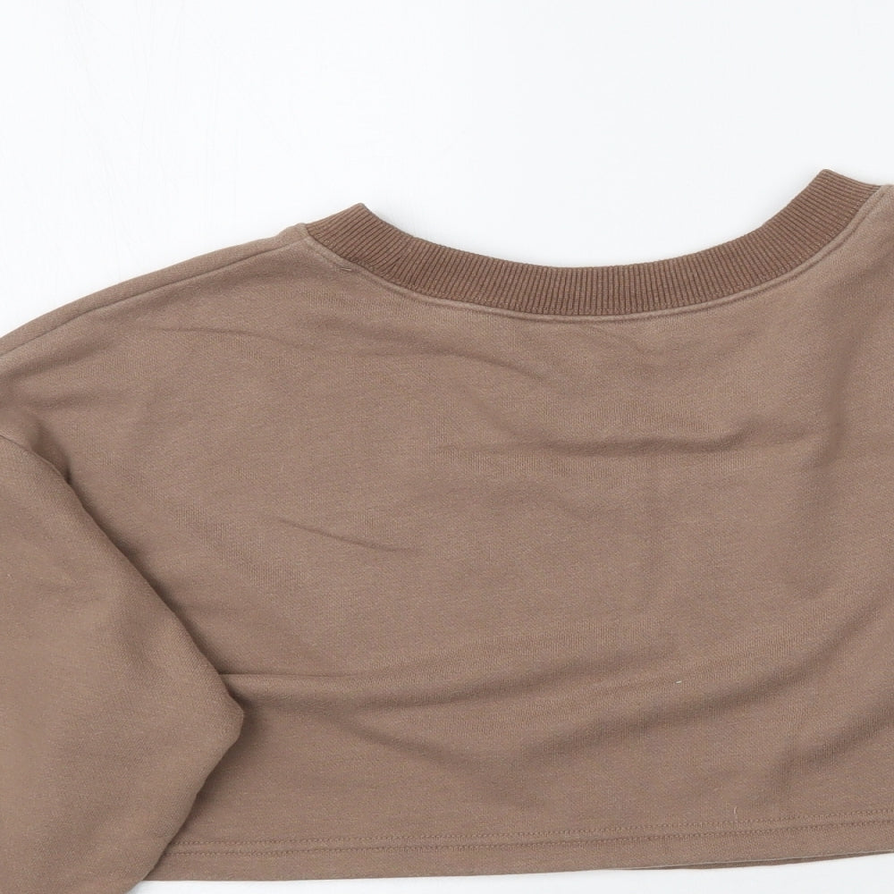 SheIn Womens Brown   Pullover Sweatshirt Size M