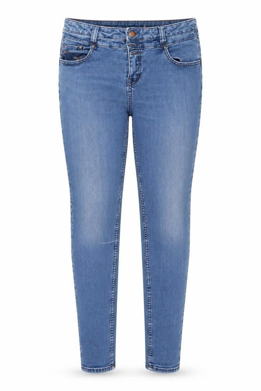 Womens Blue  Denim Skinny Jeans Size 32 in L30 in