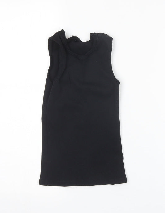 George Girls Black   Basic Tank Size 6-7 Years