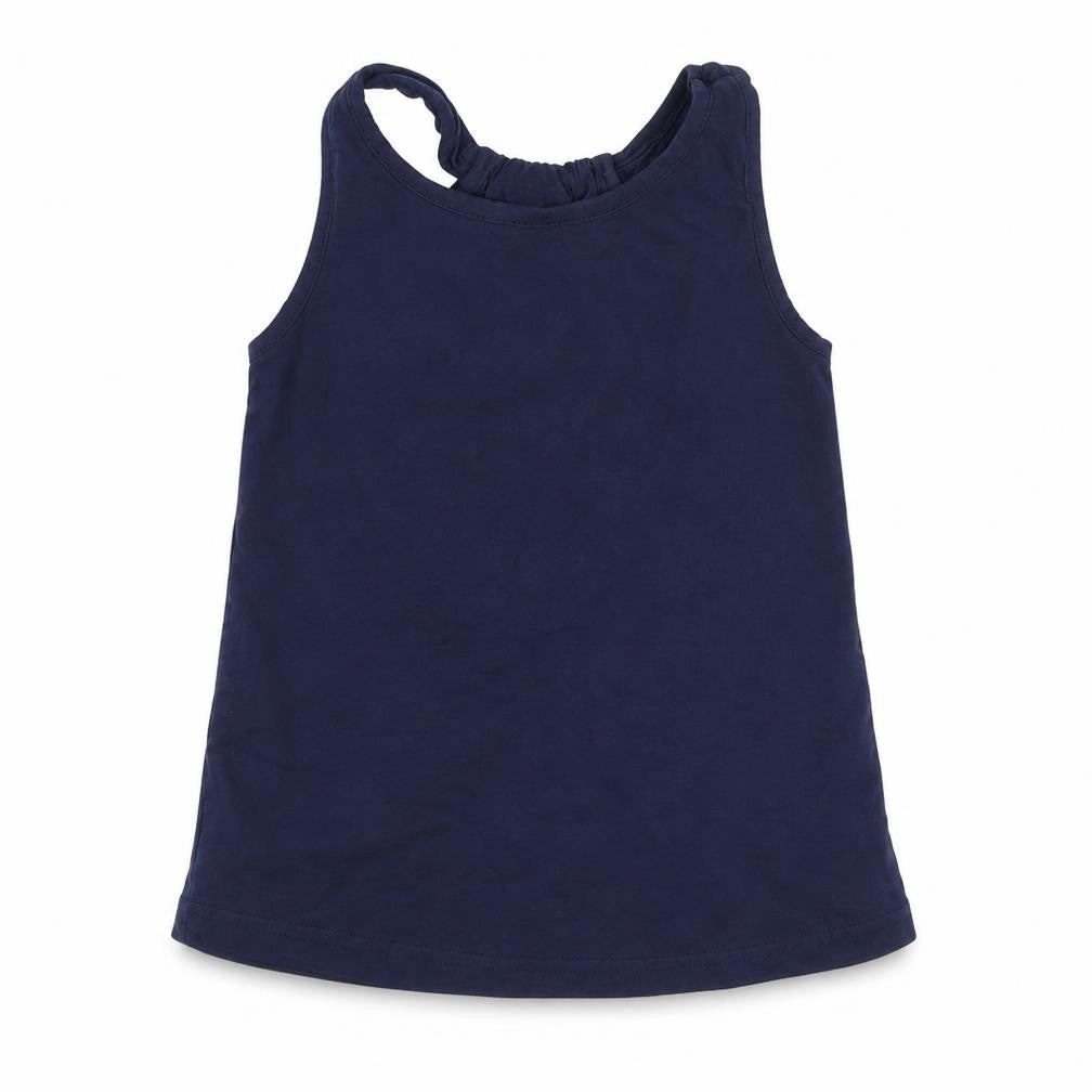 Nutmeg Girls Blue   Basic Tank Size 7-8 Years