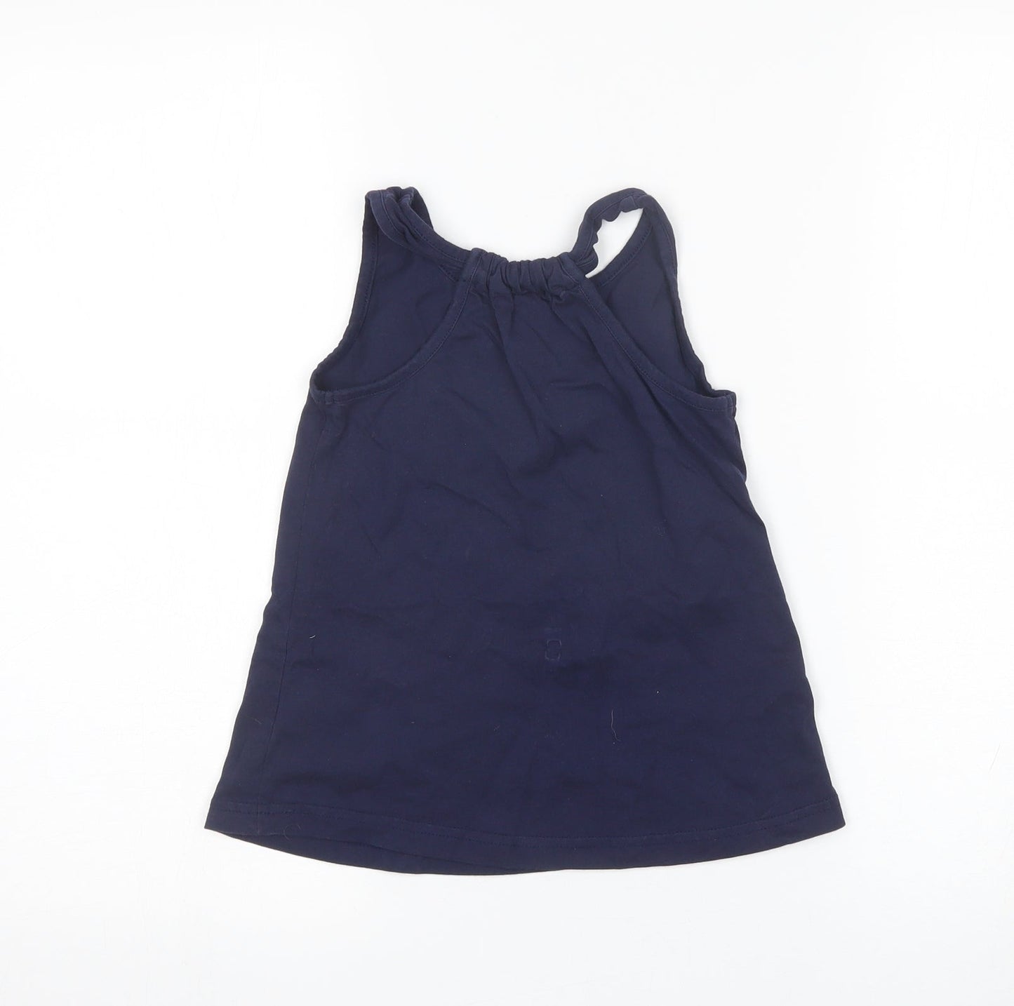 Nutmeg Girls Blue   Basic Tank Size 7-8 Years