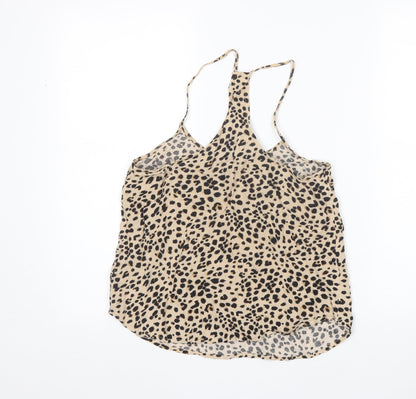 H&M Womens Multicoloured Animal Print  Basic Tank Size 6