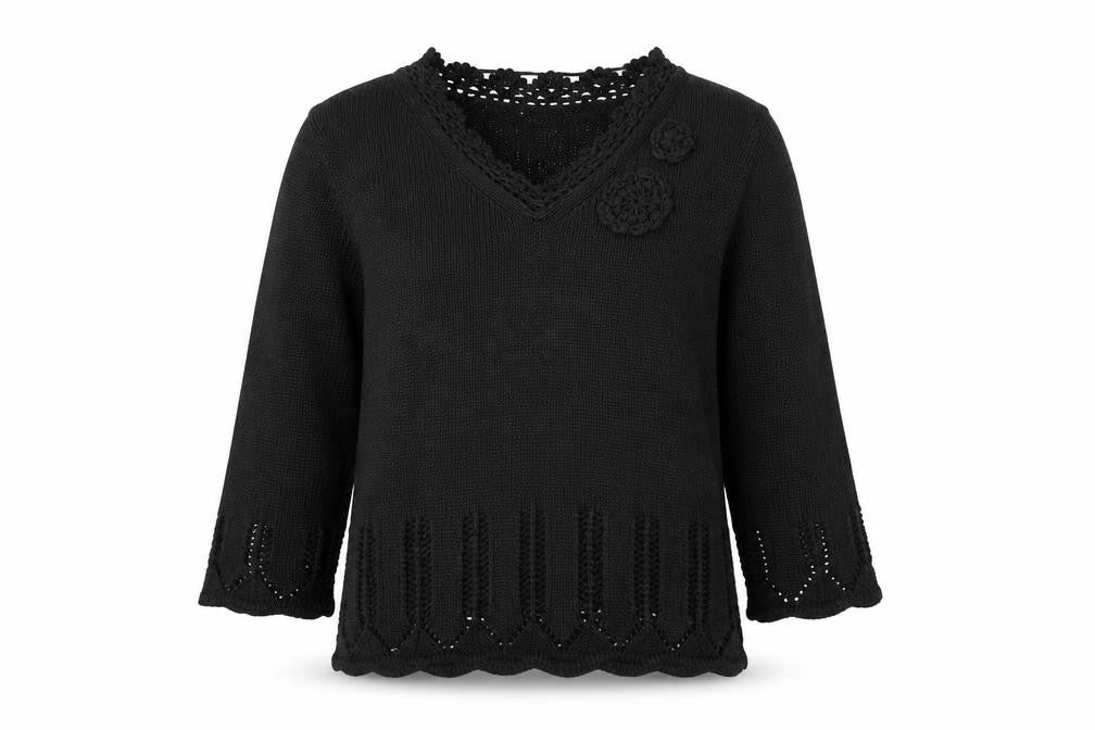C&A Womens Black   Pullover Jumper Size M