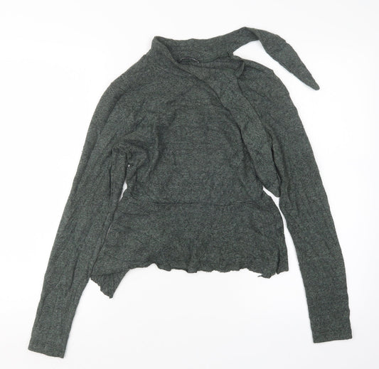H&M Womens Green  Knit Pullover Jumper Size S