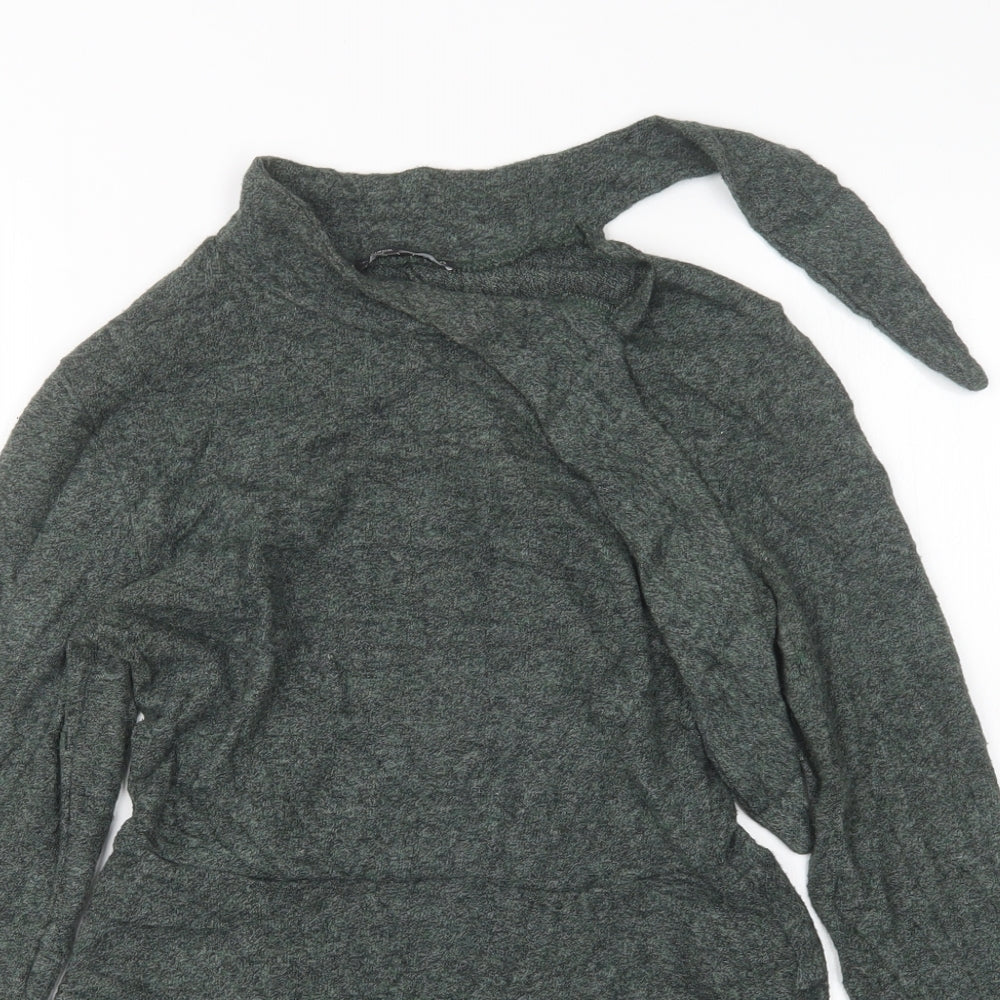 H&M Womens Green  Knit Pullover Jumper Size S