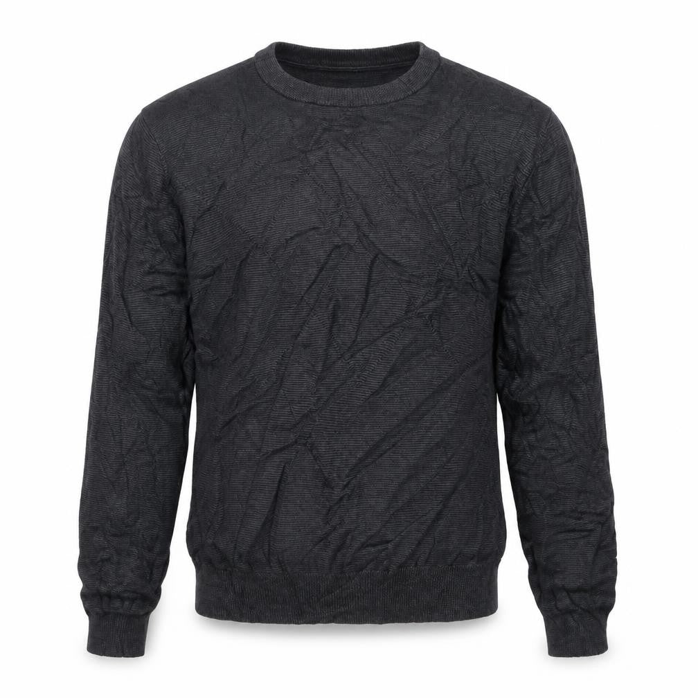 Perry Ellis Mens Grey  Knit Pullover Jumper Size S