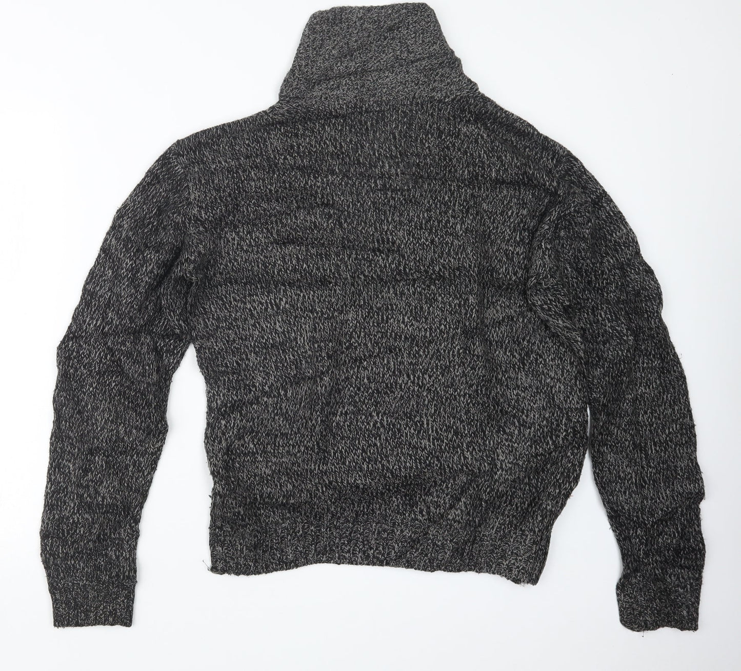 Cedar Wood State Mens Grey  Knit Pullover Sweatshirt Size S