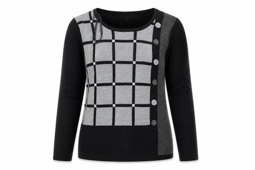 MUDFLOWER Womens Black  Knit Pullover Jumper Size S