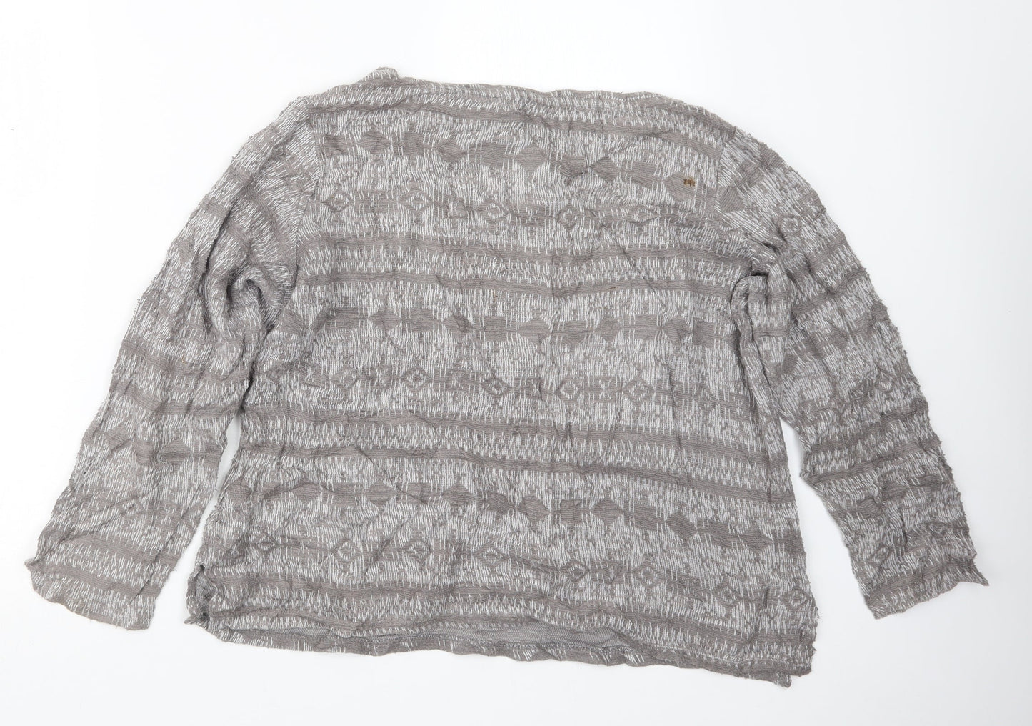 George Womens Grey  Knit Pullover Jumper Size 16