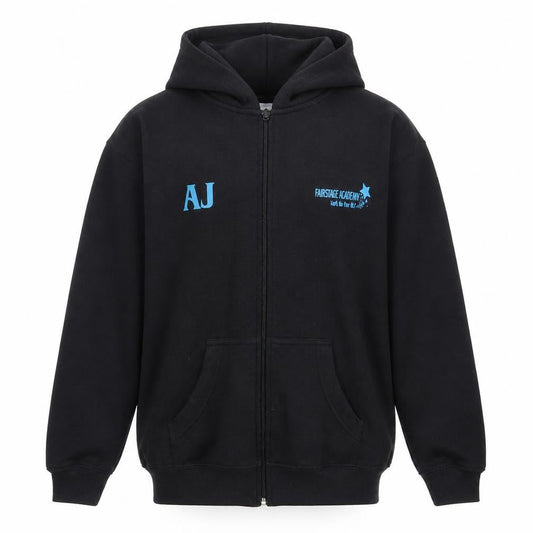 SSS Boys Black   Full Zip Hoodie Size 13 Years