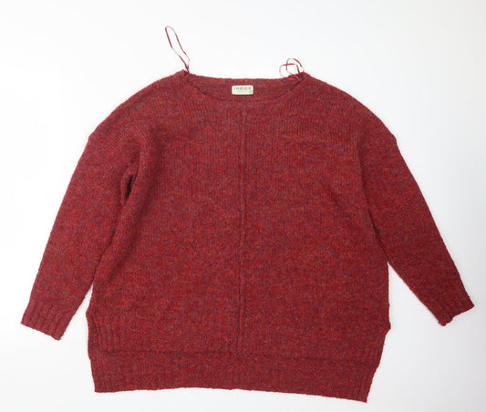 Marks and Spencer Womens Red  Knit Pullover Jumper Size L