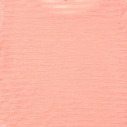 Warehouse Womens Orange   Basic T-Shirt Size 10