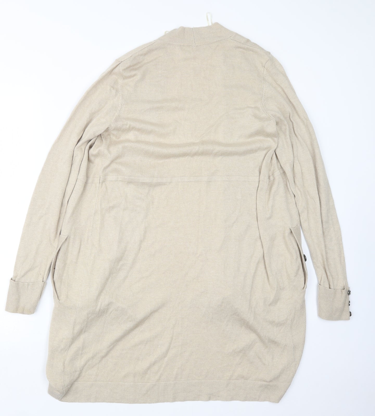Preworn Womens Beige   Cardigan Jumper Size S