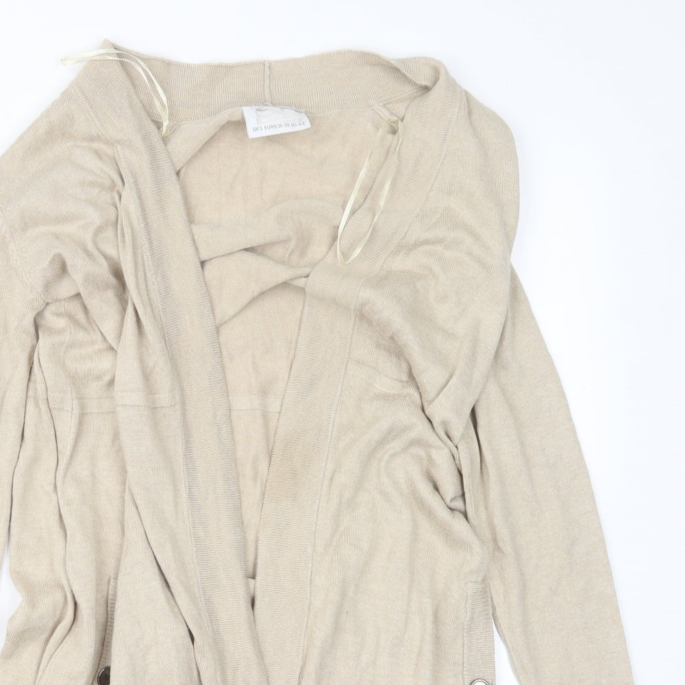 Preworn Womens Beige   Cardigan Jumper Size S