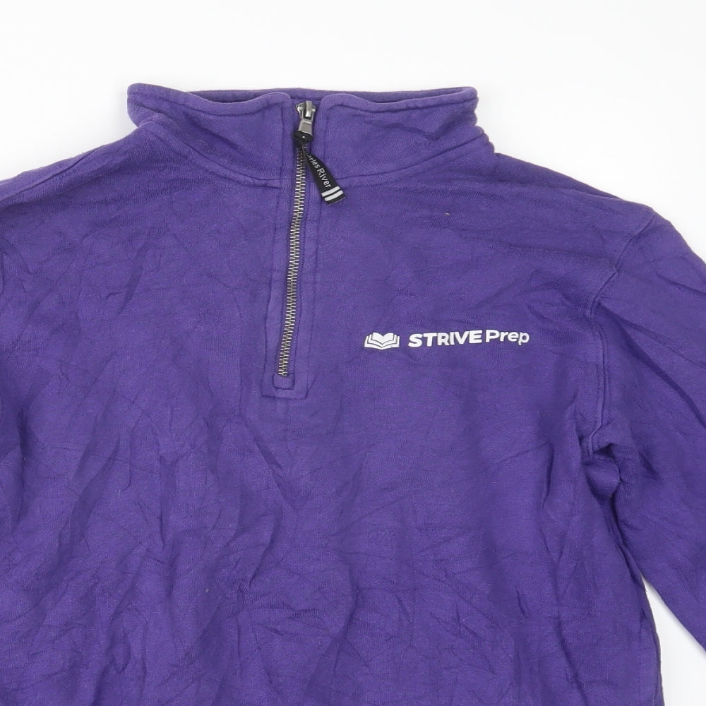 Charles River Apparel Womens Purple   Pullover Sweatshirt Size 2XS