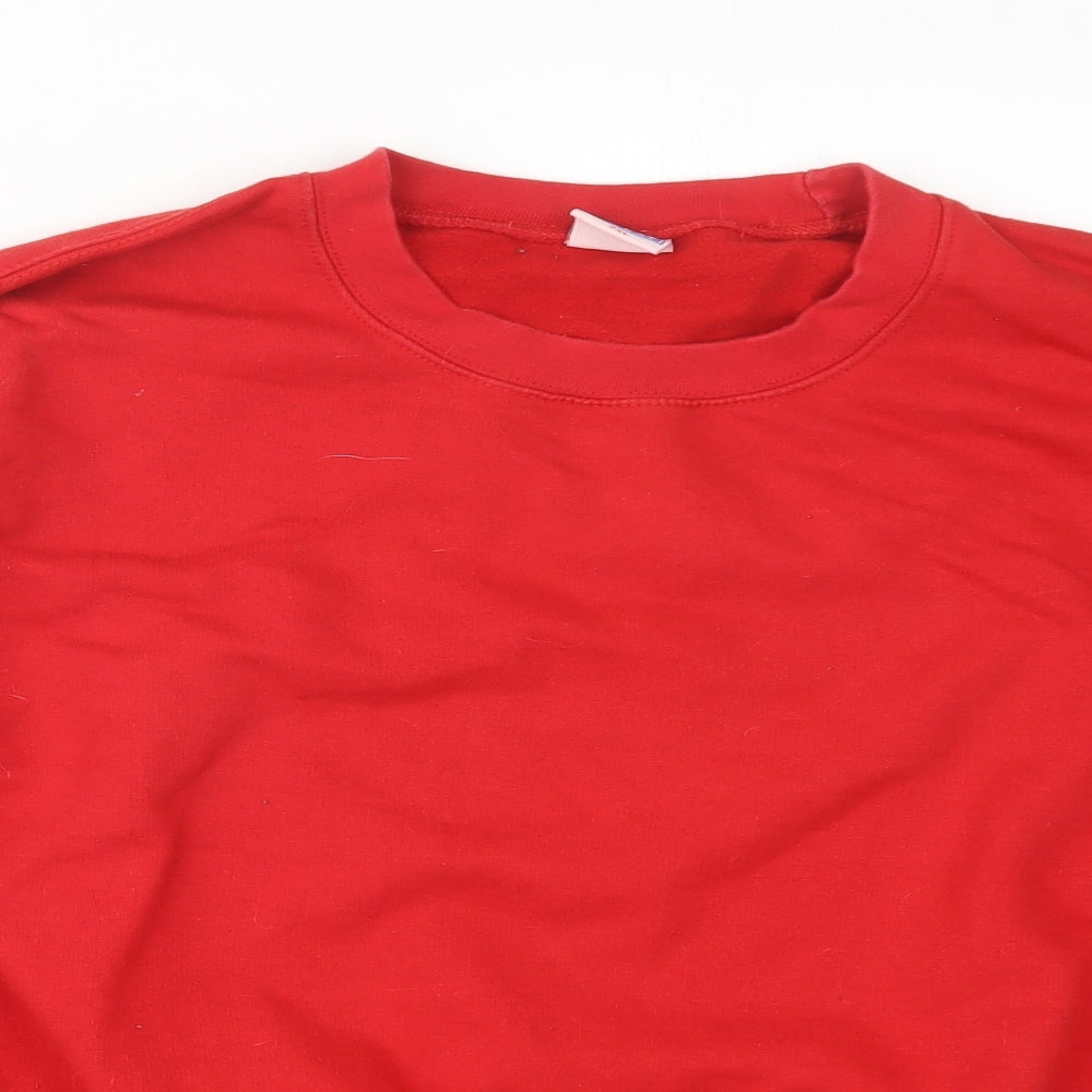 Original Classic Sweat Mens Red   Pullover Jumper Size 2XL