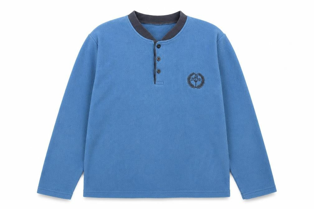 Sude Mens Blue   Pullover Sweatshirt Size L