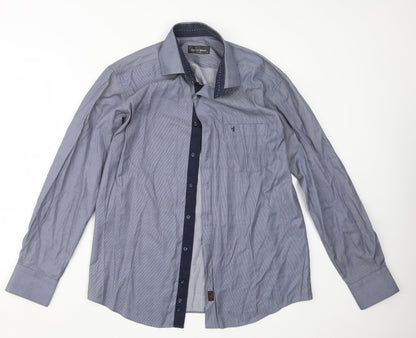Daniel Bessi Mens Blue    Button-Up Size M