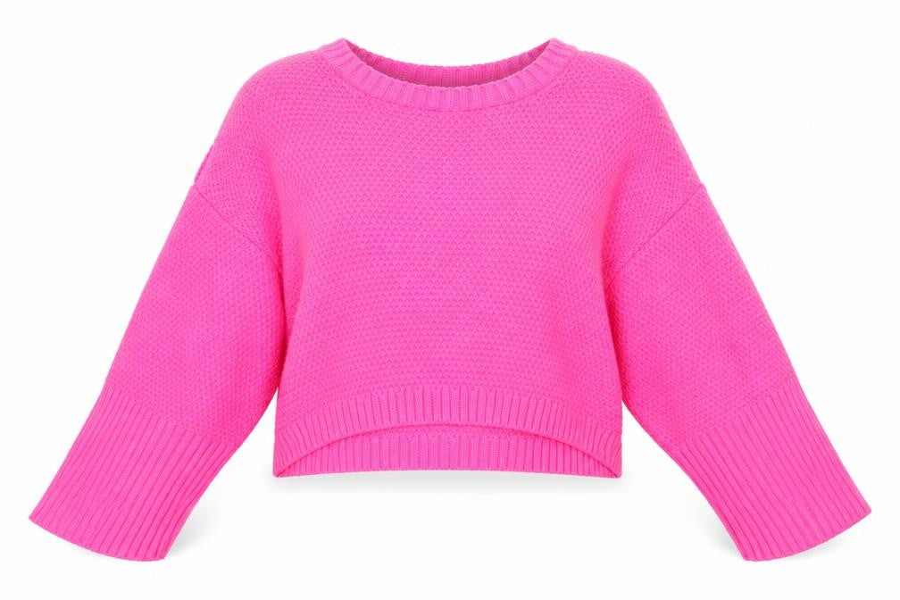 I SAW IT FIRST Womens Pink  Knit Pullover Jumper Size S