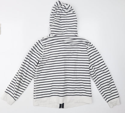 Maine New England Womens Blue Striped Jacket Size 12