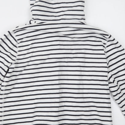 Maine New England Womens Blue Striped Jacket Size 12
