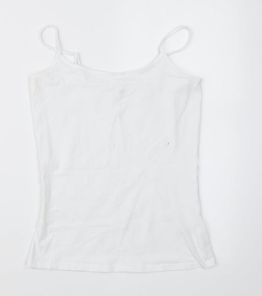 F&F Womens White Geometric  Top Pyjama Set Size 10