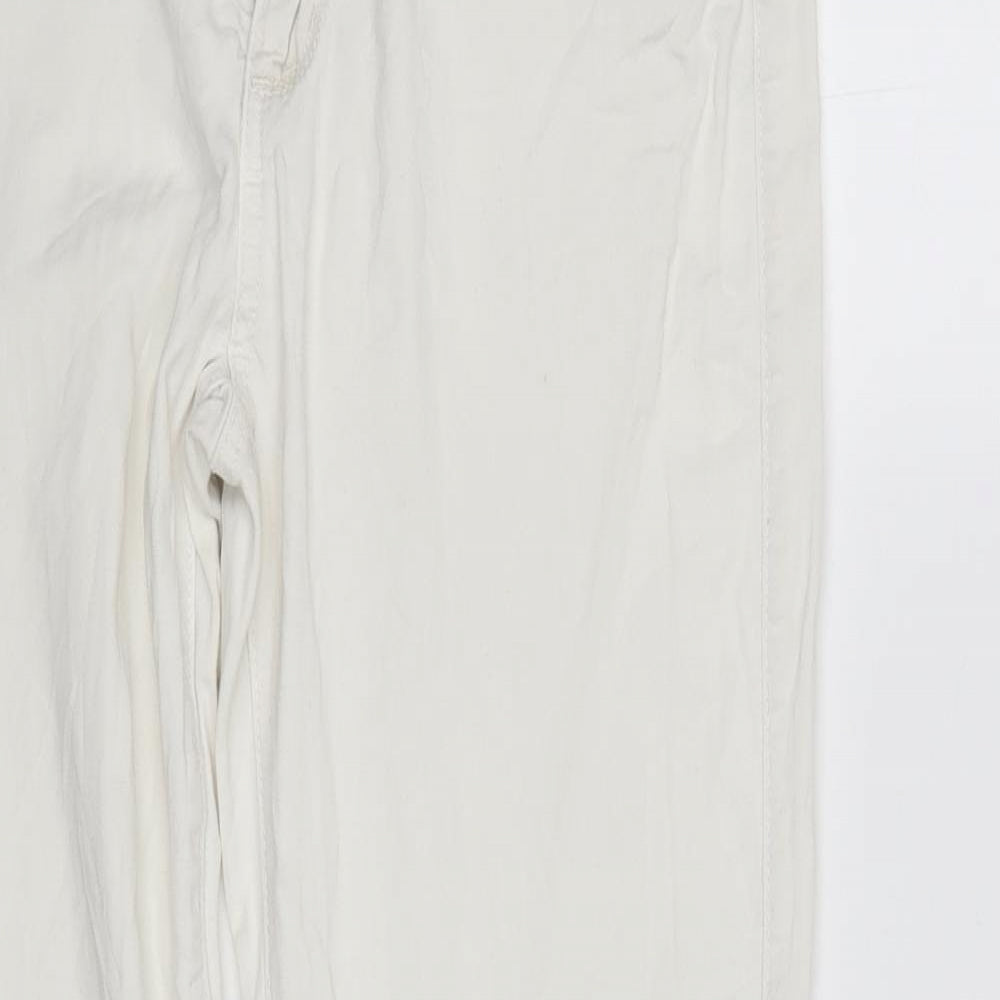 Janina Womens White   Straight Jeans Size 14 L29 in