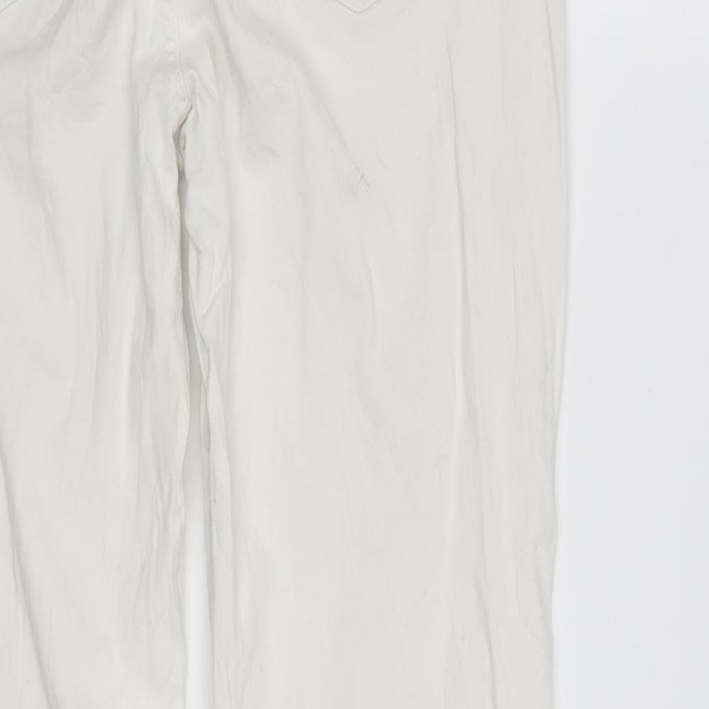 Janina Womens White   Straight Jeans Size 14 L29 in