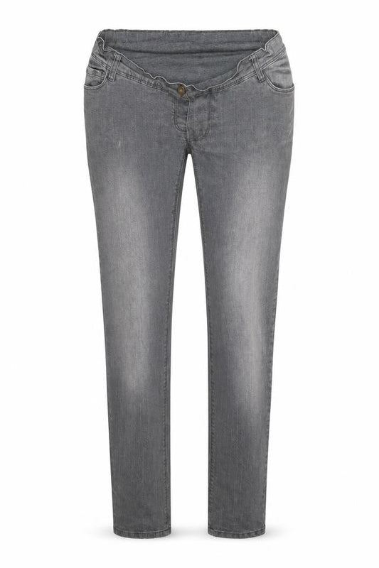 LOVE TO WAIT Womens Grey  Denim Mom Jeans Size 30 in L32 in