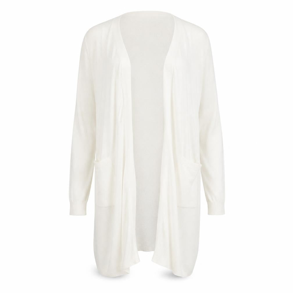 M&Co. Womens Ivory   Wrap Jumper Size M